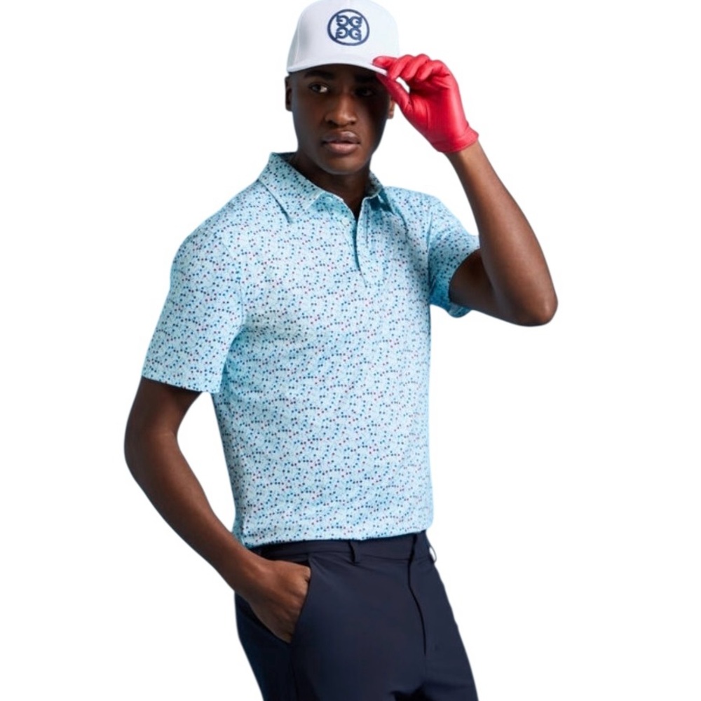 G/FORE MEN’S AYE POPPY TECH JERSEY POLO SIZE LARGE NWT - Picture 3 of 5